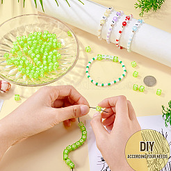 100шт 5 цвета прозрачные акриловые бусины&nbsp;TACR-TA0001-55A