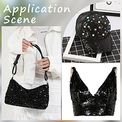 1 рулон ПВХ-бусины с пайетками&nbsp;DIY-SP0005-27A