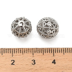 Латунные микро проложить кубического циркония бусы KK-K374-08P