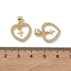 Латунные микро проложить кубического циркония подвески&nbsp;KK-Z143-09G-02