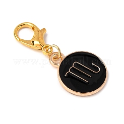 Подвесные украшения из эмали из сплава 12 шт.&nbsp;HJEW-JM04204-02