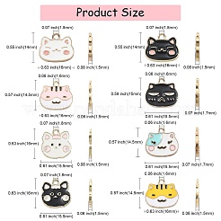 32шт 8 стиля подвески из сплава с эмалью&nbsp;ENAM-CJ0003-20