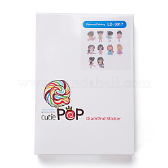 Diy kits de pegatinas de pintura de diamantes para niños&nbsp;DIY-WH0168-57