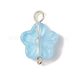 20 шт. подвески-соединители в виде стеклянных цветов&nbsp;PALLOY-JF03140