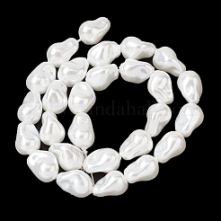 Нити бусин из гальванизированного непрозрачного стекла&nbsp;EGLA-H113-08A