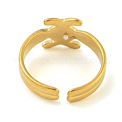 Ионное покрытие (ip) 304 нержавеющая сталь манжета открытые кольца RJEW-K283-02G