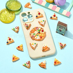 30 cabochon à pizza en résine opaque&nbsp;RESI-CJ0005-41
