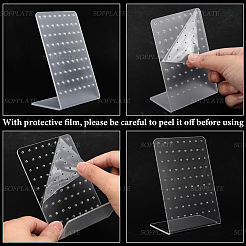 4шт акриловые серьги-подставки EDIS-SP0001-04C