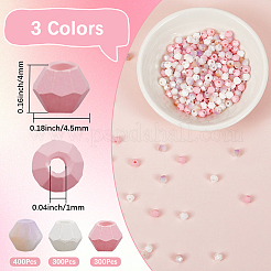 1000 Stück 3 Farben Backfarbe Glas Saatperlen&nbsp;SEED-SP0001-07A
