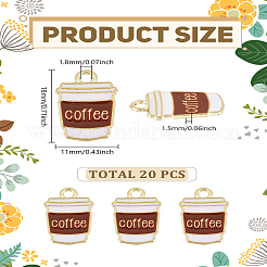 20 шт. подвеска из цинкового сплава с эмалью&nbsp;ENAM-LP0001-26