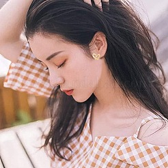 2 пара полых сердец EJEW-BBC0001-33G