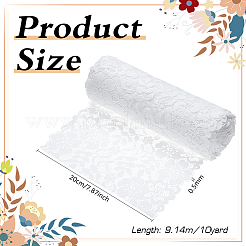 Stretch-Spitzenstoff aus Nylon mit Blumen&nbsp;DIY-WH0578-60