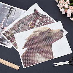 2 лист 2 стильных пластиковых водонепроницаемых наклеек на окна автомобиля с изображением совы и собаки STIC-GF0001-08