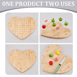 Expositores de piruletas de bambú con forma de corazón&nbsp;ODIS-WH0030-87