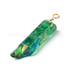 20шт гальванические подвески из натурального кварца PALLOY-AB00141