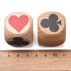 Dados de patrón de póquer de madera Schima&nbsp;WD-XCP0001-02