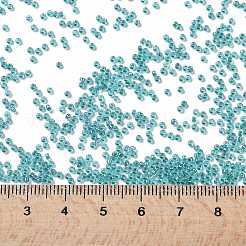 MIYUKIラウンドロカイユビーズ  日本製シードビーズ  （rr1822)スパークリングアクアライニングアクアアブ  15/0  1.5mm  穴：0.7mm  約5555PCS /ボトル  10 G /ボトル&nbsp;SEED-JP0010-RR1822