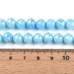 Fili di perle di vetro galvanizzate anti-ossidazione&nbsp;GLAA-N010-8mm-01
