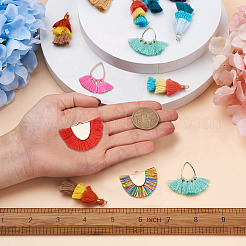 22 шт. 11 подвески-кисточки из полиэстера и хлопка&nbsp;FIND-BT0001-05