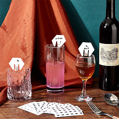 Пустые бумажные бирки для бокалов CDIS-OC0001-07C