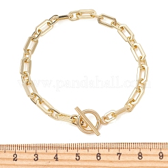 Bracelets de chaînes de trombones en laiton pour femmes&nbsp;BJEW-JB14063