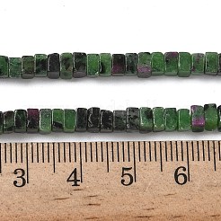 Натуральный рубин в цоизита бусин пряди G-A280-C09-01