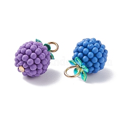 (распродажа с дефектом: окисление металла) прорезиненные подвески из абс-пластика KY-XCP0001-16