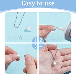 18 шт. 925 серебряных шурупа для крепления колышков STER-ME0001-05