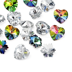 40шт 4 стиля гальванические стеклянные подвески EGLA-YW0001-12