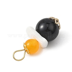 3 шт. 3 подвески из натурального зеленого авантюрина PALLOY-JF04710