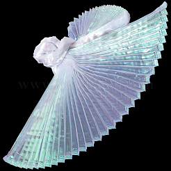 Plisseestoff aus Polyester mit Meerjungfrauenmotiv&nbsp;DIY-WH20002-673