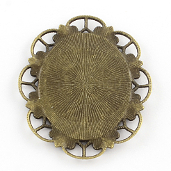 Литые овальное зеркало большие кулоны PALLOY-R068-31AB-NR