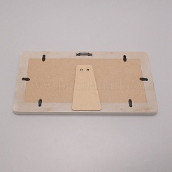 Деревянная фоторамка с отпечатком руки/следом новорожденного&nbsp;DIY-WH0092-63