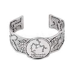 Braccialetti aperti in lega costellazione per donna uomo&nbsp;BJEW-C064-01AS-12