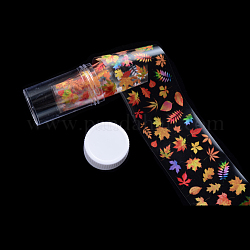 Adesivi per trasferimento di lamina di nail art, decalcomanie per unghie farfalla fiori, per il design fai da te nail extension gel art decorazioni, colorato, 50x4cm