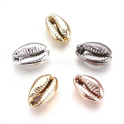 Perle di conchiglia elettrolitiche, conchiglie, colore misto, 15~20x10~12x5~6mm, Foro: 12~14x2~3 mm