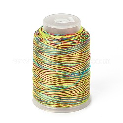 3-слойный шнур из окрашенной нейлоновой нити, DIY материал для изготовления ювелирных изделий, желтые, 0.3 мм, около 546.81 ярда (500 м) / рулон