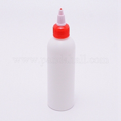Bottiglia di plastica per spremere, bottiglia di liqiud, colonna, bianco, 39.5x151mm, capacità: 120 ml (4.06 fl. oz)