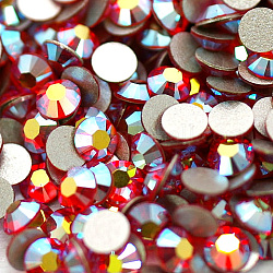 Vidrio de espalda plana Diamante de imitación, Grado A, espalda plateada, facetados, color de ab, semicírculo, jacinto, ss16, 3.8~4.0mm, 1440 unidades / bolsa