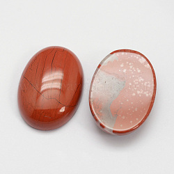 Cabuchones jaspe rojo naturales, oval, 25x18x7~10 mm.