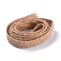 Джутовая лента, плетеная джутовая веревка, для художественных промыслов поделки украшения подарочная упаковка, загар, 15x1 мм