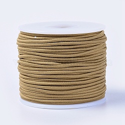 Cuerda elástica, Poliéster exterior y núcleo de látex, bronceado, 2mm, aproximamente 50 m / rollo