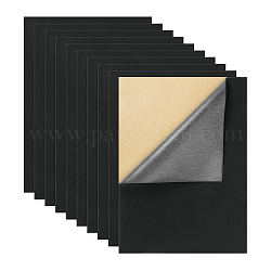 Paño de flocado de joyería, tela autoadhesiva, gris pizarra oscuro, 40x28.9~29 cm, 12 hoja / conjunto