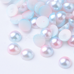 Cabochons de acrílico de la perla de imitación, cúpula, rosa, 5x2.5mm, aproximamente 5000 unidades / bolsa