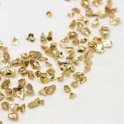 Perles en verre piézo, aucun perles de trou, puce, kaki foncé, 1~1.5x1~1.5mm, environ 440~450 g /sachet 
