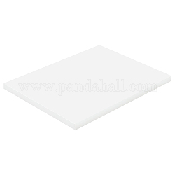 Panneau en plastique pp, panneau de polyéthylène pe, panneau en caoutchouc dur imperméable et anticorrosion, blanc, 20x15x1 cm