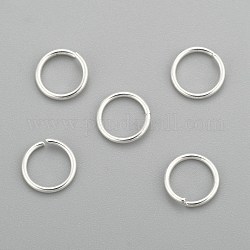 304 anelli di salto in acciaio inox, anelli di salto aperti, argento, 20 gauge, 7x0.8mm, diametro interno: 5.4mm