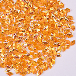 ネイルアート用品レーザーオーロラカラーグリッター  マニキュアスパンコール  キラキラネイルスパンコール  菱形  ダークオレンジ  3.5x2.5x1.5mm