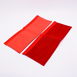 Pleuche con carcasa protectora de manija de puerta de cuero de pu, rojo, 40x16.5x0.35 cm, 2 unidades / par