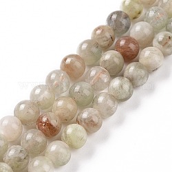Natural Quartz Beads Strands, Round, 6.5mm, Hole: 1mm, about 64pcs/strand, 15.43''(39.2cm)